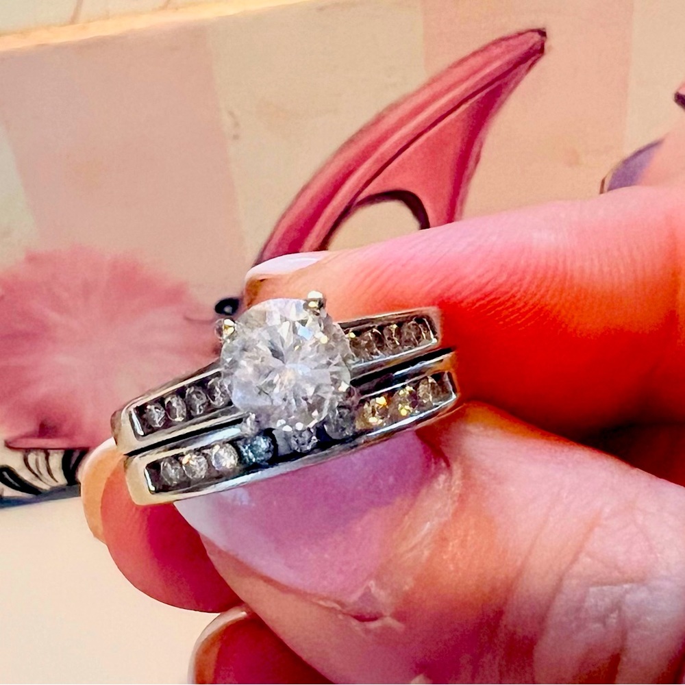 Engagement Ring/Wedding Band welded set
